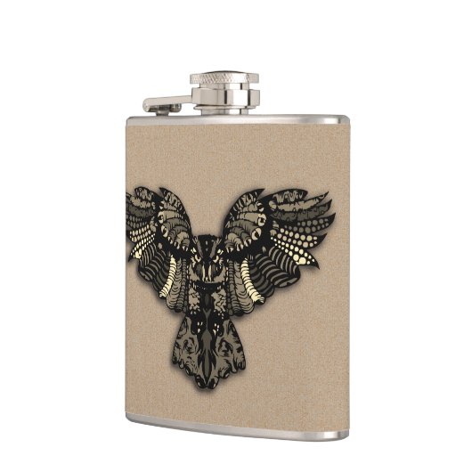 Schönes rustikales Schaf Flachmann (Links)