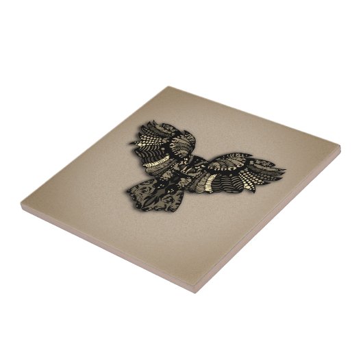 Schönes rustikales Schaf Fliese (Seite)