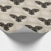 Schönes rustikales Schaf Geschenkpapier (Ecke)