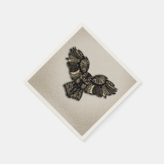 Schönes rustikales Schaf Serviette (Ecke)