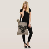 Schönes rustikales Schaf Tasche (Am Model)