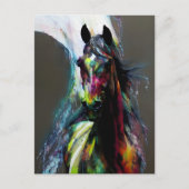 Schönes Saddlebred Pferd Postkarte (Vorderseite)