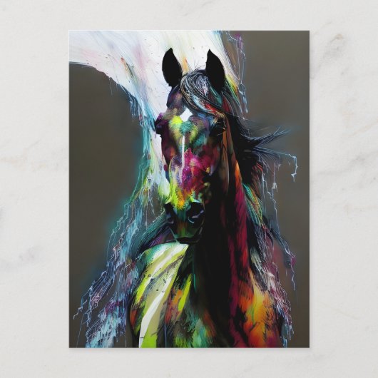 Schönes Saddlebred Pferd Postkarte (Vorderseite)