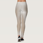 Schönes Sand klassisch schattiges Weiß Leggings (Rückseite)