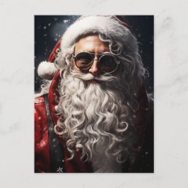 Schönes Santa Portrait Feiertagspostkarte