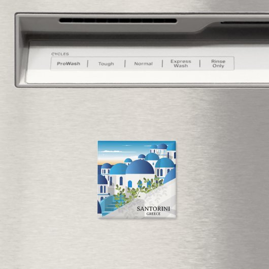 Schönes Santorini Griechenland Magnet (In Situ (Geschirrspüler))