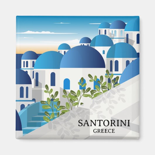 Schönes Santorini Griechenland Magnet (Vorne)