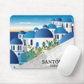 Schönes Santorini Griechenland Mousepad (Mit Mouse)