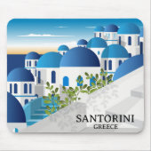 Schönes Santorini Griechenland Mousepad (Vorne)