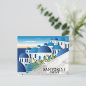 Schönes Santorini Griechenland Postkarte (Stehend Vorderseite)