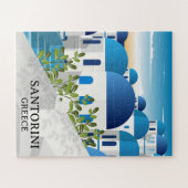 Schönes Santorini Griechenland Puzzle (Horizontal)
