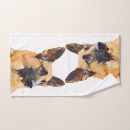 Schönes Schäferhund-Foto Badhandtuch Set (Handtuch)