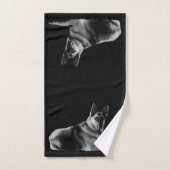 Schönes Schäferhund-Foto Badhandtuch Set (Handtuch)