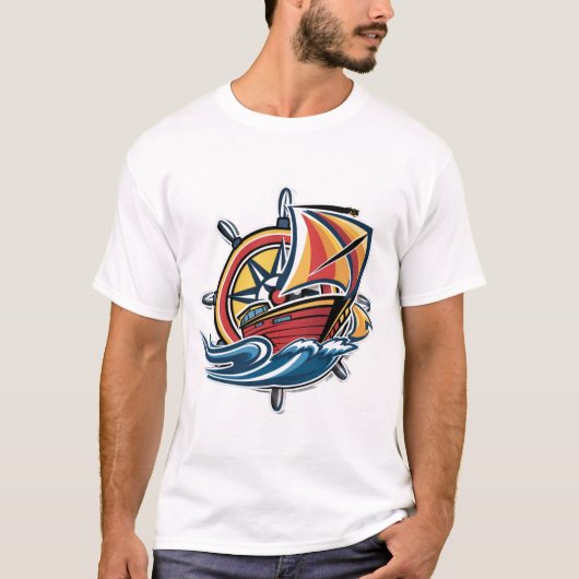 Schönes Schiff T-Shirt (Vorderseite)