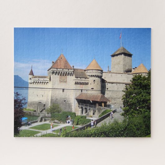 Schönes Schloss Chillon Puzzle (Horizontal)