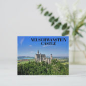 Schönes Schloss Neuschwanstein Bayern Deutschland Postkarte (Stehend Vorderseite)