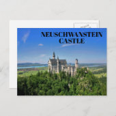 Schönes Schloss Neuschwanstein Bayern Deutschland Postkarte (Vorne/Hinten)