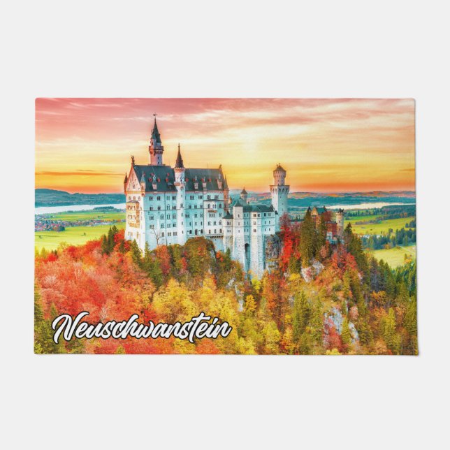 Schönes Schloss Neuschwanstein, Deutschland Fußmatte (Vorderseite)