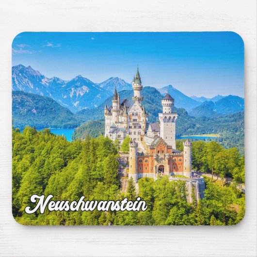 Schönes Schloss Neuschwanstein, Deutschland Mousepad (Vorne)