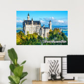 Schönes Schloss Neuschwanstein, Deutschland Poster (Heimbüro)