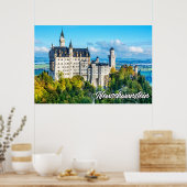 Schönes Schloss Neuschwanstein, Deutschland Poster (Küche)