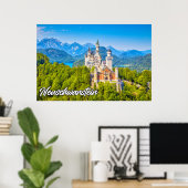 Schönes Schloss Neuschwanstein, Deutschland Poster (Heimbüro)