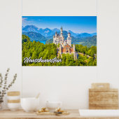Schönes Schloss Neuschwanstein, Deutschland Poster (Küche)