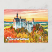 Schönes Schloss Neuschwanstein, Deutschland Postkarte (Vorderseite)