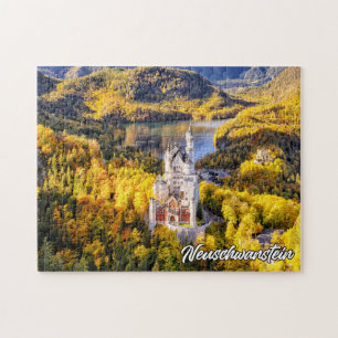 Schönes Schloss Neuschwanstein, Deutschland Puzzle