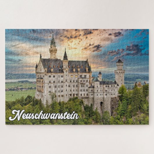 Schönes Schloss Neuschwanstein, Deutschland Puzzle (Horizontal)