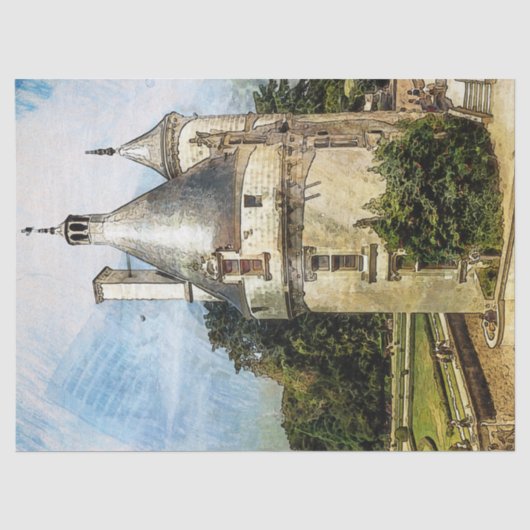 Schönes Schloss Seidenpapier (Vorderseite)