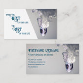 Schönes Schmelzeis mit motivierend Zitat Visitenkarte (Vorne/Hinten)