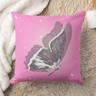 Schönes Schmetterling Pink Square Kissen