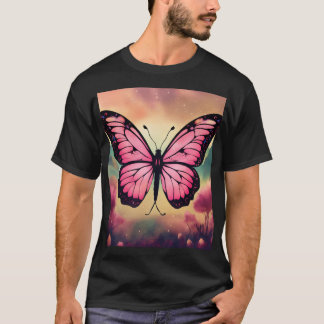 Schönes Schmetterlings-Grafik-T-Shirt – Stylische  T-Shirt