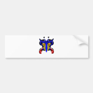 Schönes Schmetterlingsglas Autoaufkleber