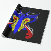 Schönes Schmetterlingsglas Geschenkpapier (Ungerollt)