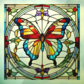 Schönes Schmetterlingsglas-Imitat Fensteraufkleber (Blatt 3)
