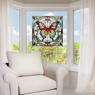 Schönes Schmetterlingsglas-Imitat Fensteraufkleber