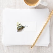 Schönes Schmetterlingslabel Adressaufkleber (Insitu)