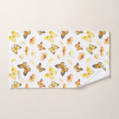 Schönes Schmetterlingsmuster mit Namen Badhandtuch Set (Handtuch)