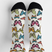 Schönes Schmetterlingsmuster Socken (Oben)