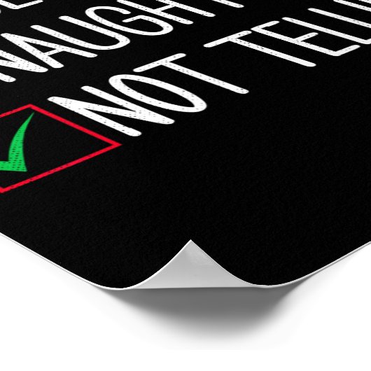 Schönes, schmutziges Weihnachtsgeschenk Poster (Ecke)