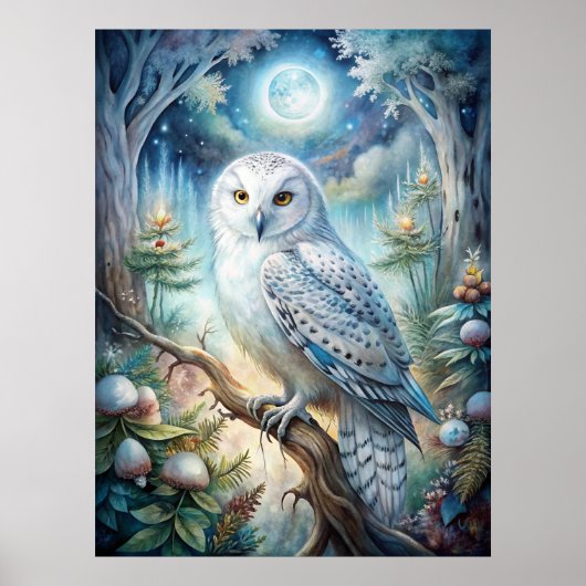 Schönes Schneeauwl Poster (Vorne)