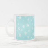 Schönes Schneeflockenmuster Mattglastasse (Links)