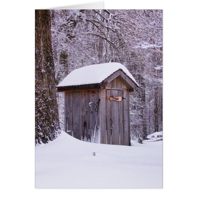 Schönes Schneeszene Foto (Vorne)