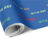 Schönes, schönes BLAU Wrapping Paper Geschenkpapier (Rolleneckpunkt)