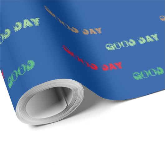 Schönes, schönes BLAU Wrapping Paper Geschenkpapier (Rolleneckpunkt)