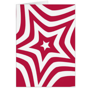 Schönes, schönes Star-Design in Rot und Weiß