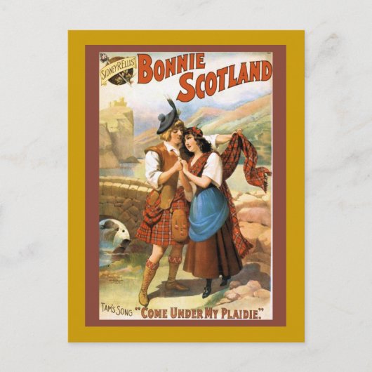 Schönes Schottland Postkarte (Vorderseite)