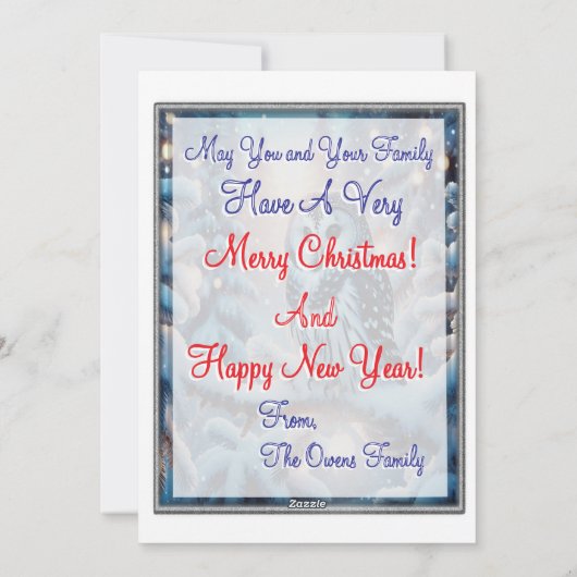 Schönes Schüssel im Winter Wunderland Weihnachten (Rückseite)